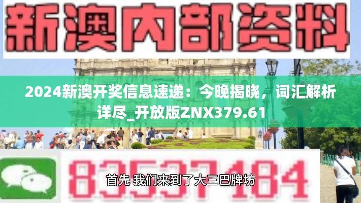 2024新澳开奖信息速递:今晚揭晓,词汇解析详尽_开放版ZNX379.61