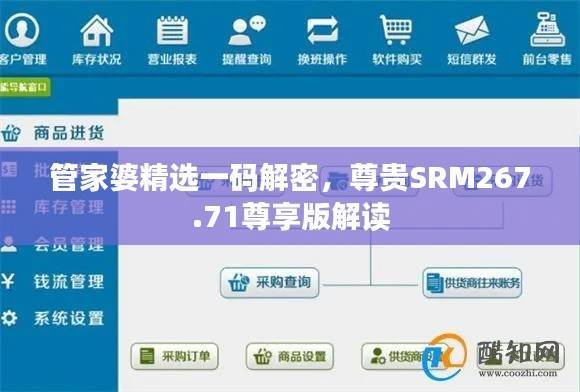 管家婆精选一码解密，尊贵SRM267.71尊享版解读