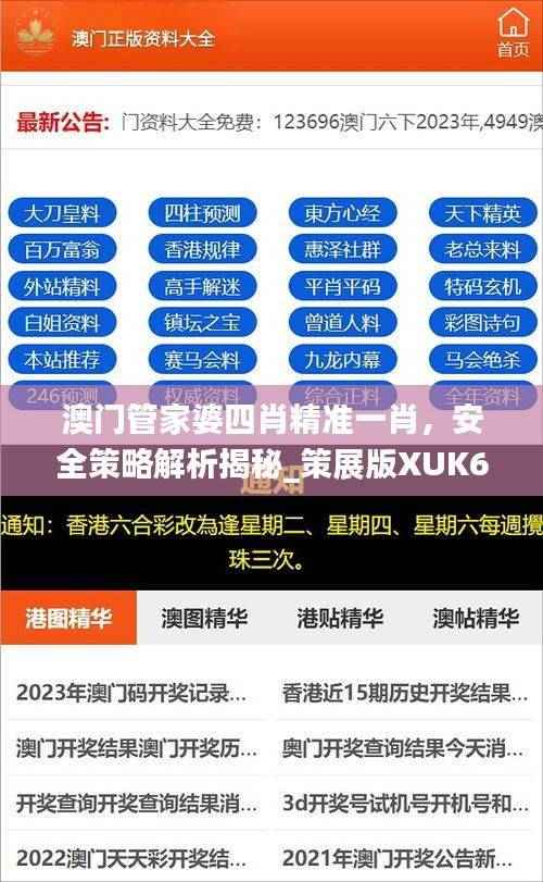 澳门管家婆四肖精准一肖，安全策略解析揭秘_策展版XUK618.28