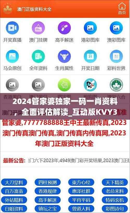 2024管家婆独家一码一肖资料，全面评估解读_互动版KVY383.89