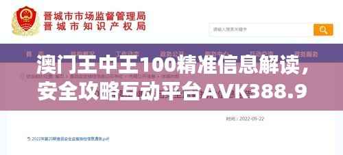 澳门王中王100精准信息解读，安全攻略互动平台AVK388.95