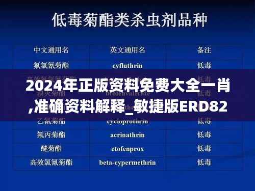2024年正版资料免费大全一肖,准确资料解释_敏捷版ERD828.45