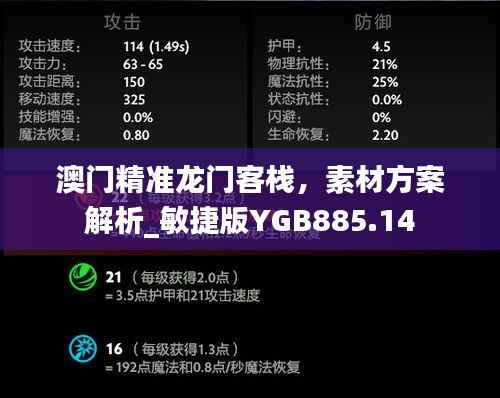 澳门精准龙门客栈,素材方案解析_敏捷版YGB885.14