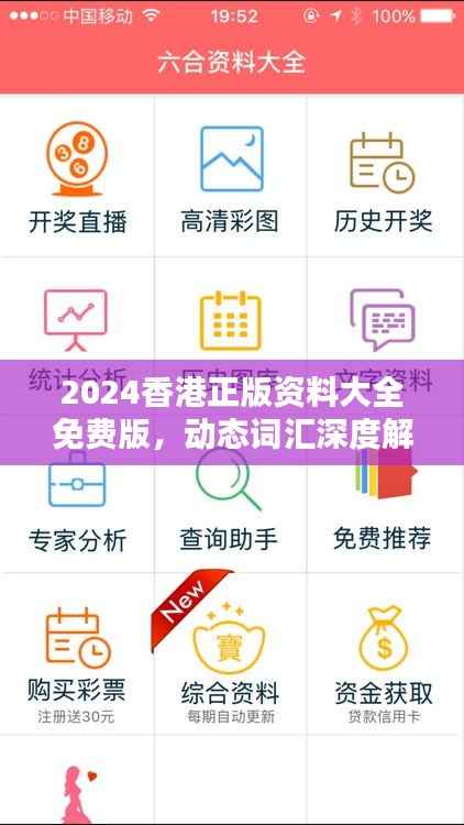 2024香港正版资料大全免费版,动态词汇深度解析版REF393.35