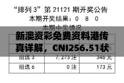 新澳资彩免费资料港传真详解,CNI256.51状态评估解读