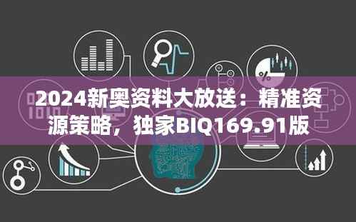 2024新奥资料大放送:精准资源策略,独家BIQ169.91版