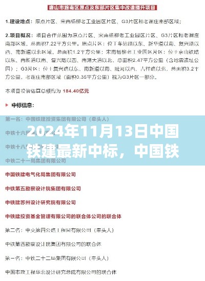 中国铁建最新中标项目参与指南,从入门到精通(2024年11月版)