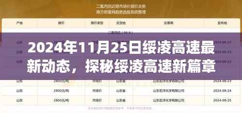 2024年11月25日绥凌高速最新动态,探秘绥凌高速新篇章,2024年11月25日那些小巷深处的特色美食奇缘