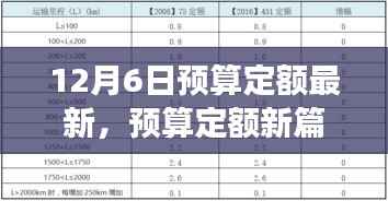 12月6日预算定额新篇章,温馨预算之旅开启新篇章