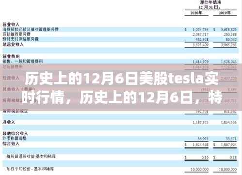 历史上的特斯拉在美股市场的实时行情概览，聚焦十二月六日数据