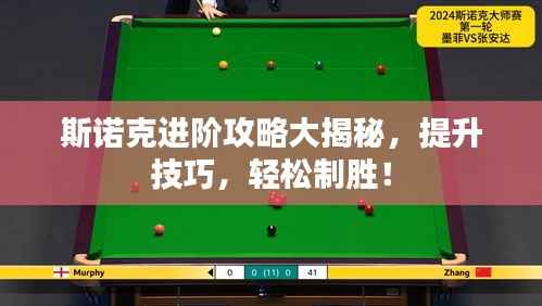 斯诺克进阶攻略大揭秘,提升技巧,轻松制胜!