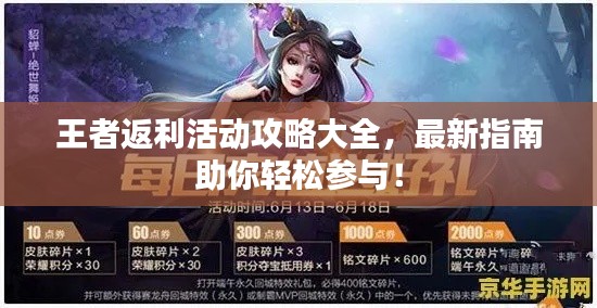 王者返利活动攻略大全,最新指南助你轻松参与!