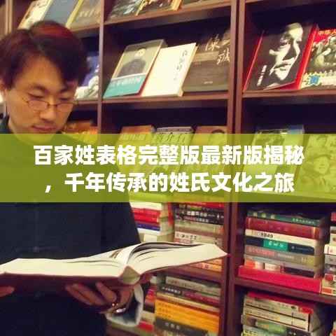 百家姓表格完整版最新版揭秘,千年传承的姓氏文化之旅