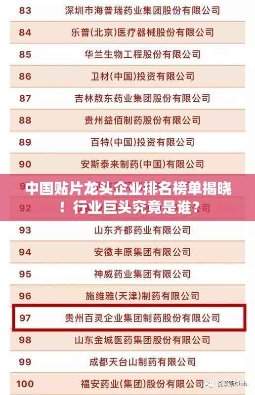 中国贴片龙头企业排名榜单揭晓！行业巨头究竟是谁？