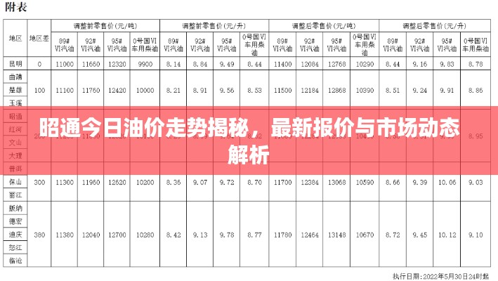 昭通今日油价走势揭秘,最新报价与市场动态解析